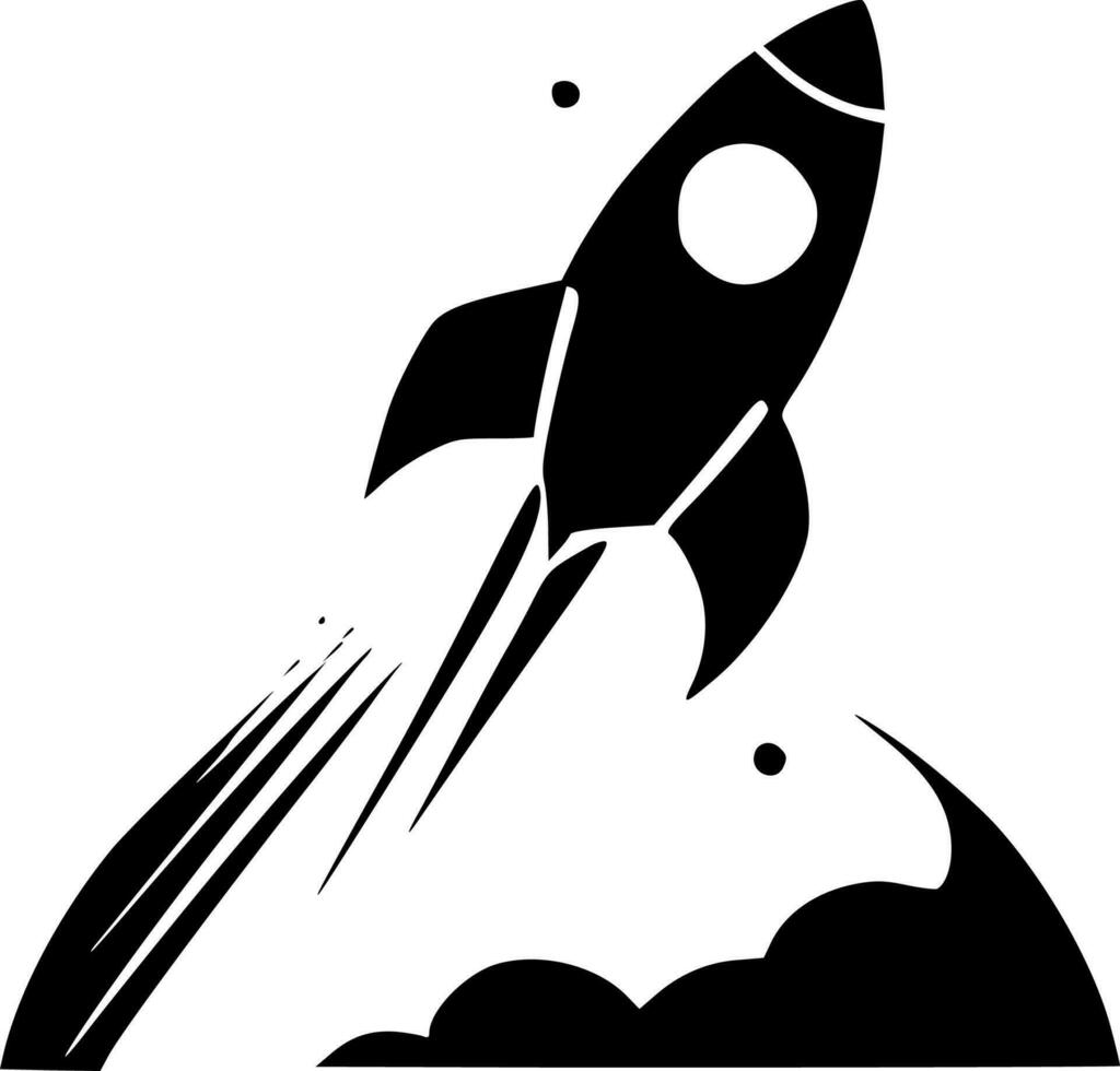 Space, Black and White Vector illustration