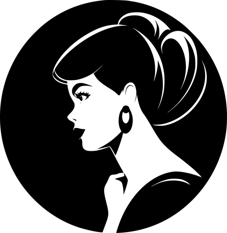 Fashion Girl - High Quality Vector Logo - Vector illustration ideal for T-shirt graphic