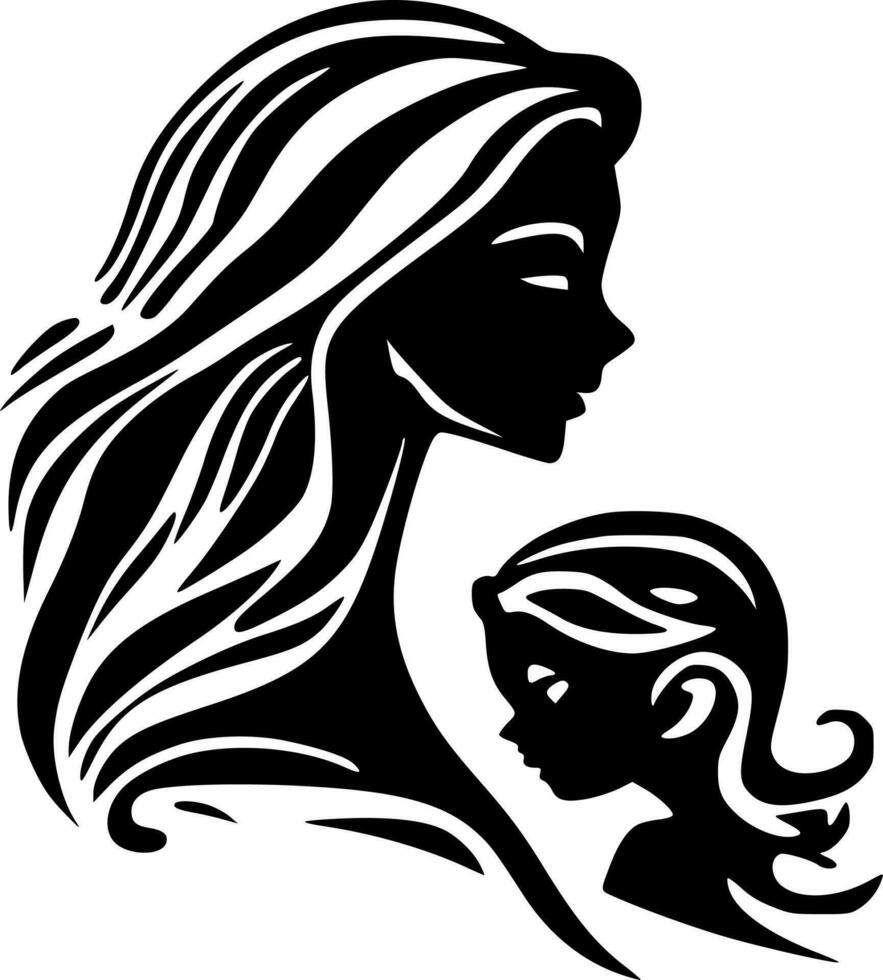 Mothers - Minimalist and Flat Logo - Vector illustration