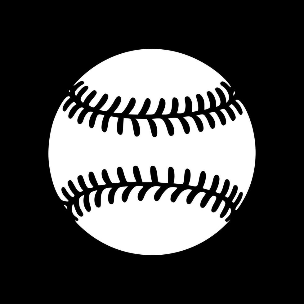 Baseball, Minimalist and Simple Silhouette - Vector illustration