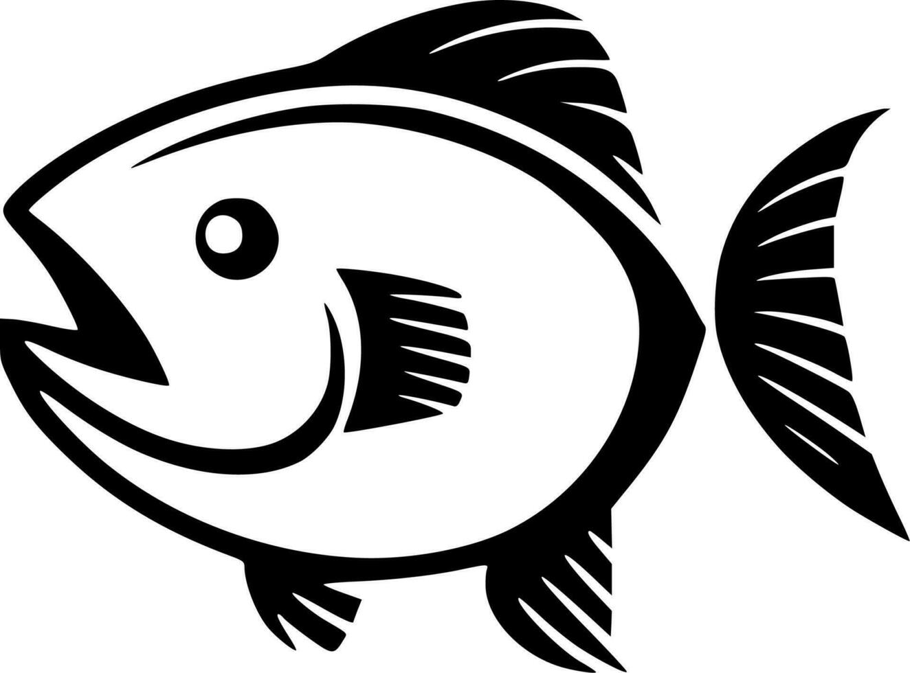 Fish - High Quality Vector Logo - Vector illustration ideal for T-shirt graphic