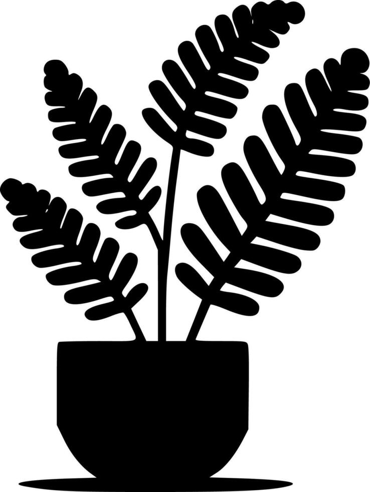 Plants, Minimalist and Simple Silhouette - Vector illustration
