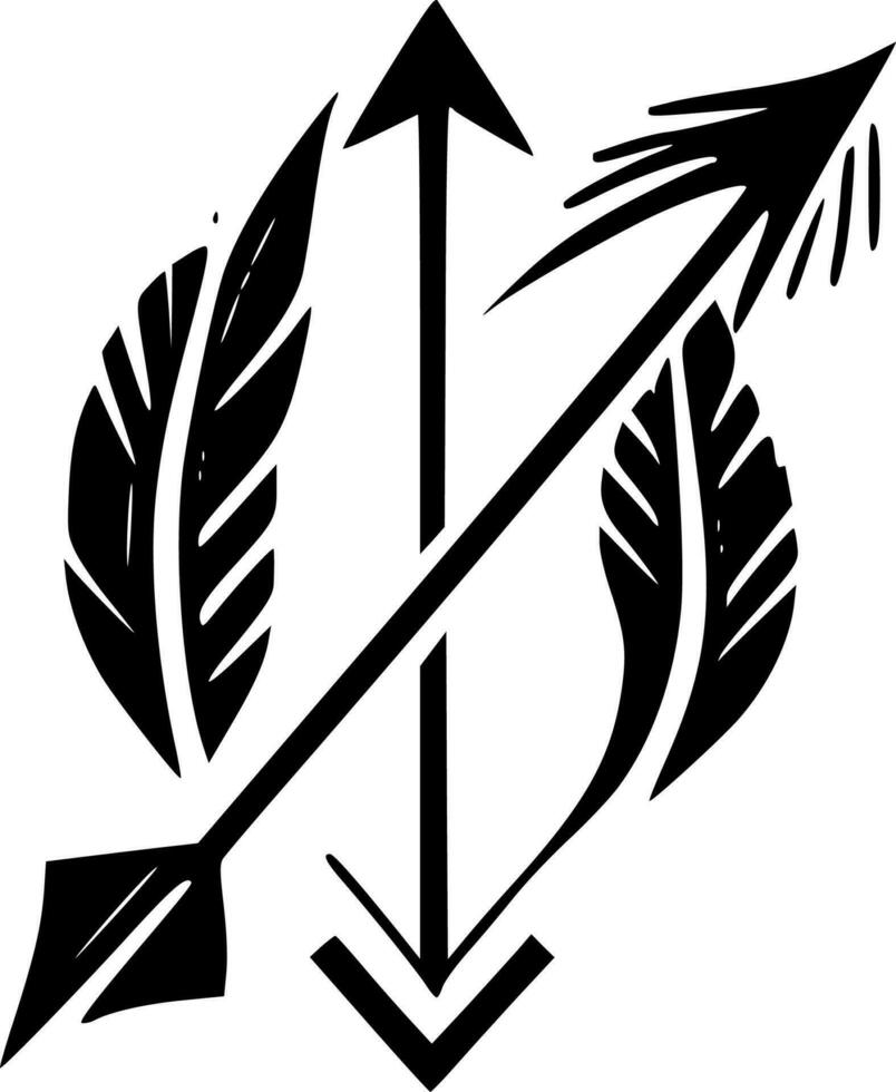 Arrows - Minimalist and Flat Logo - Vector illustration