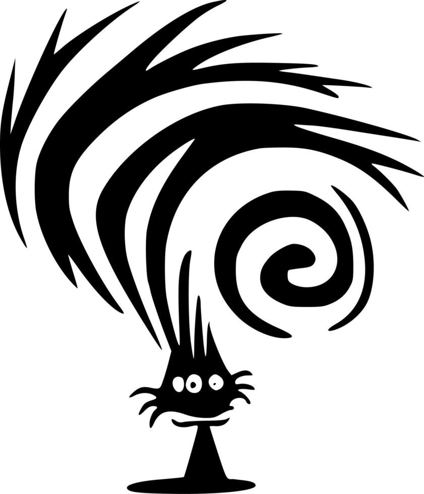 seuss, minimalista y sencillo silueta - vector ilustración