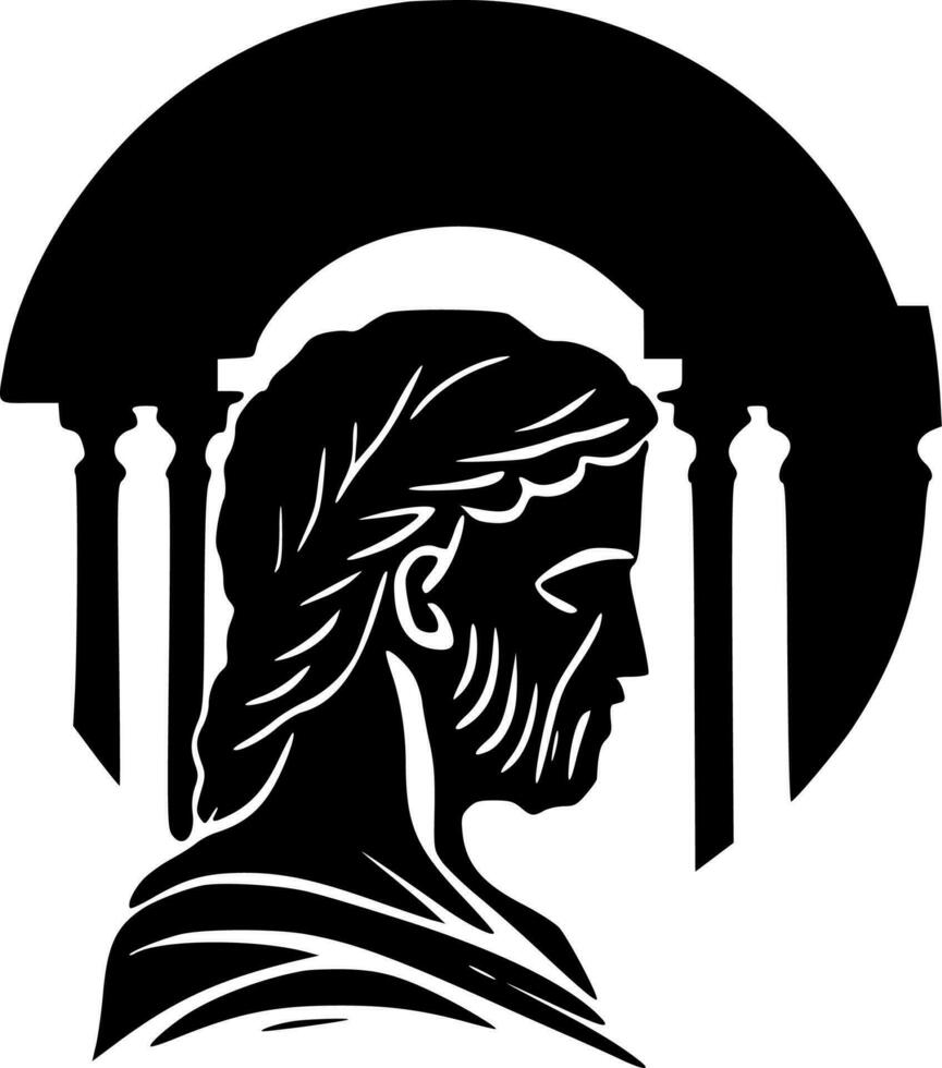 griego - alto calidad vector logo - vector ilustración ideal para camiseta gráfico