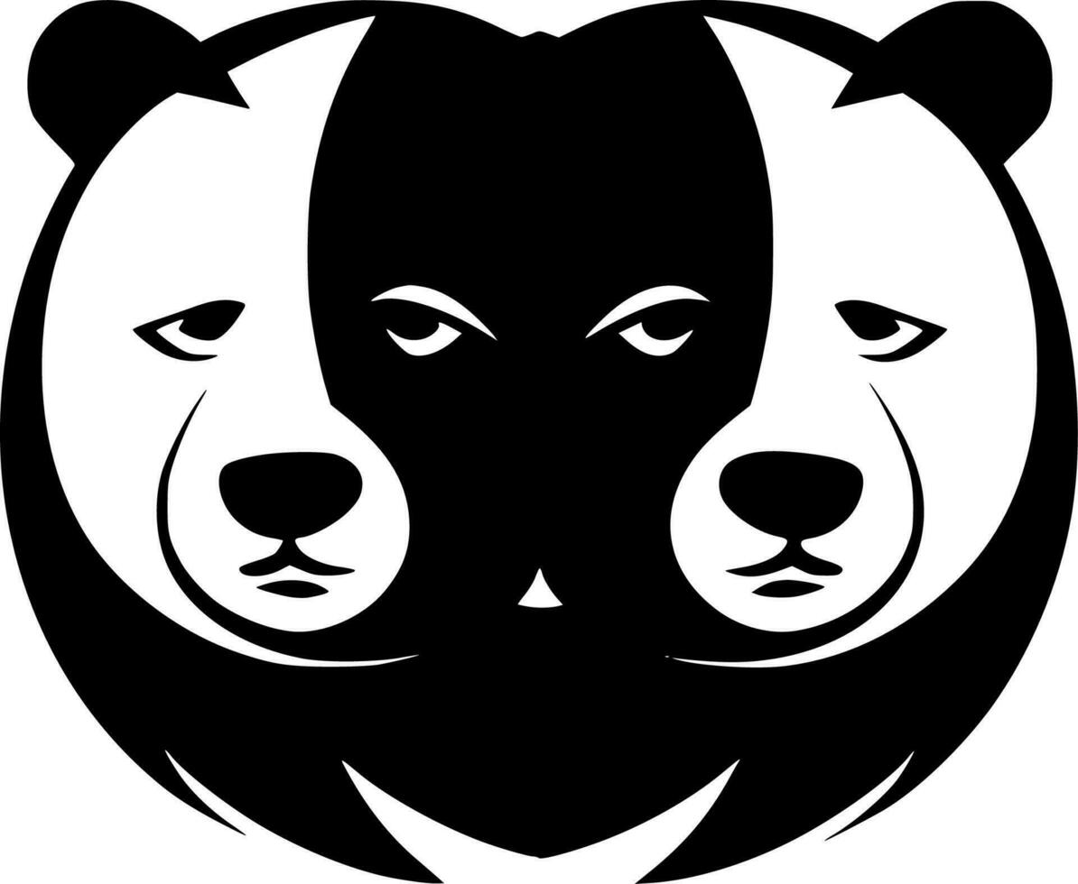 Bears, Minimalist and Simple Silhouette - Vector illustration