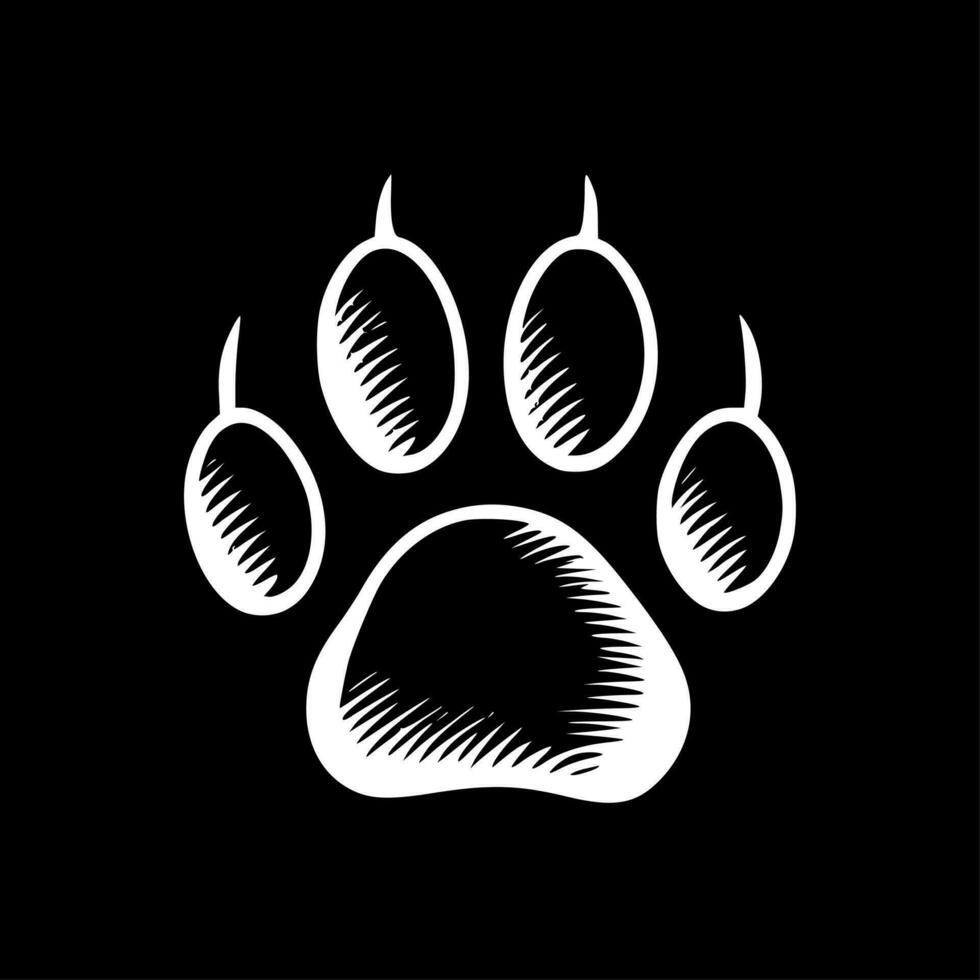Paw Print - High Quality Vector Logo - Vector illustration ideal for T-shirt graphic