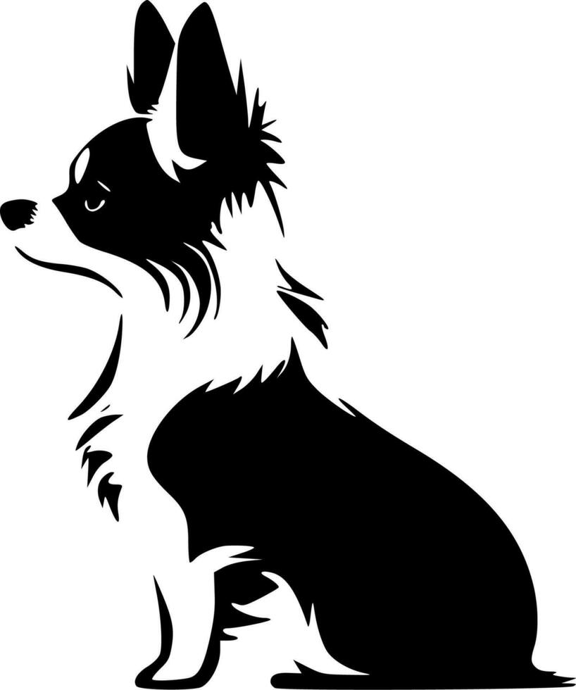 chihuahua, minimalista y sencillo silueta - vector ilustración