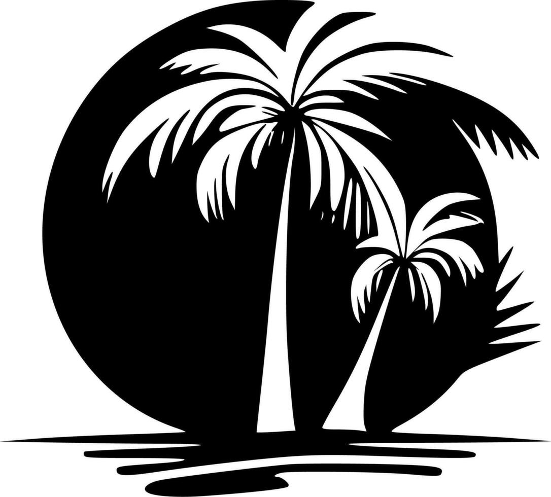 Tropical - Minimalist and Flat Logo - Vector illustration