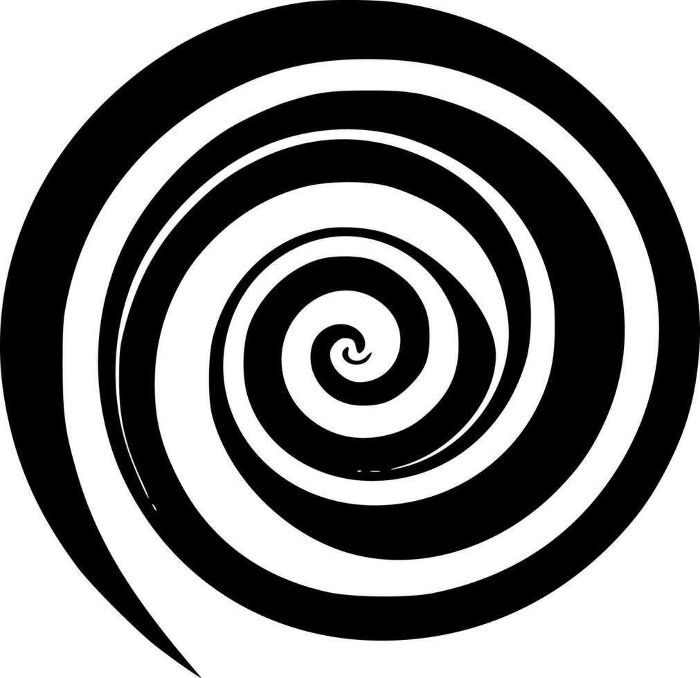 espiral - minimalista y plano logo - vector ilustración