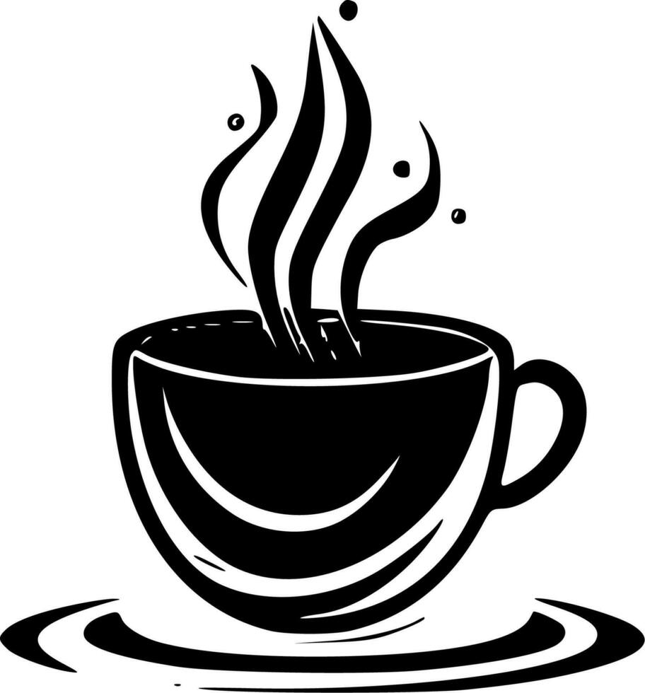Coffee, Minimalist and Simple Silhouette - Vector illustration