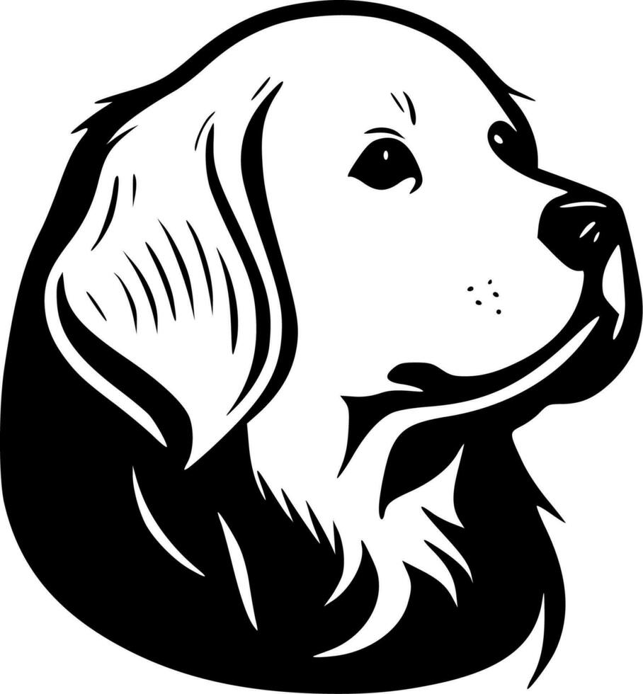 Golden Retriever - High Quality Vector Logo - Vector illustration ideal for T-shirt graphic