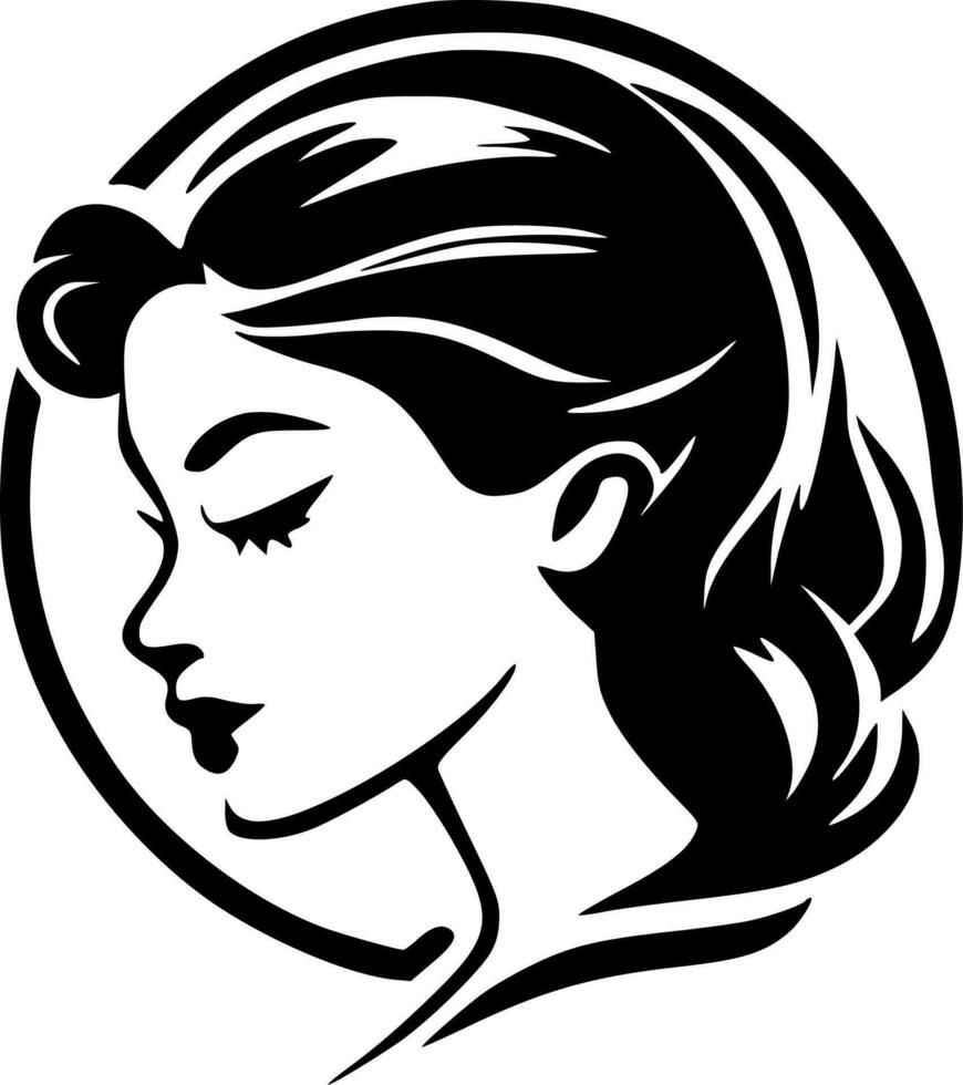 Women, Minimalist and Simple Silhouette - Vector illustration