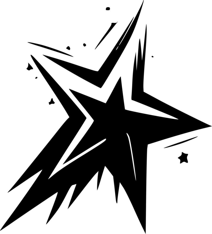 estrella - minimalista y plano logo - vector ilustración