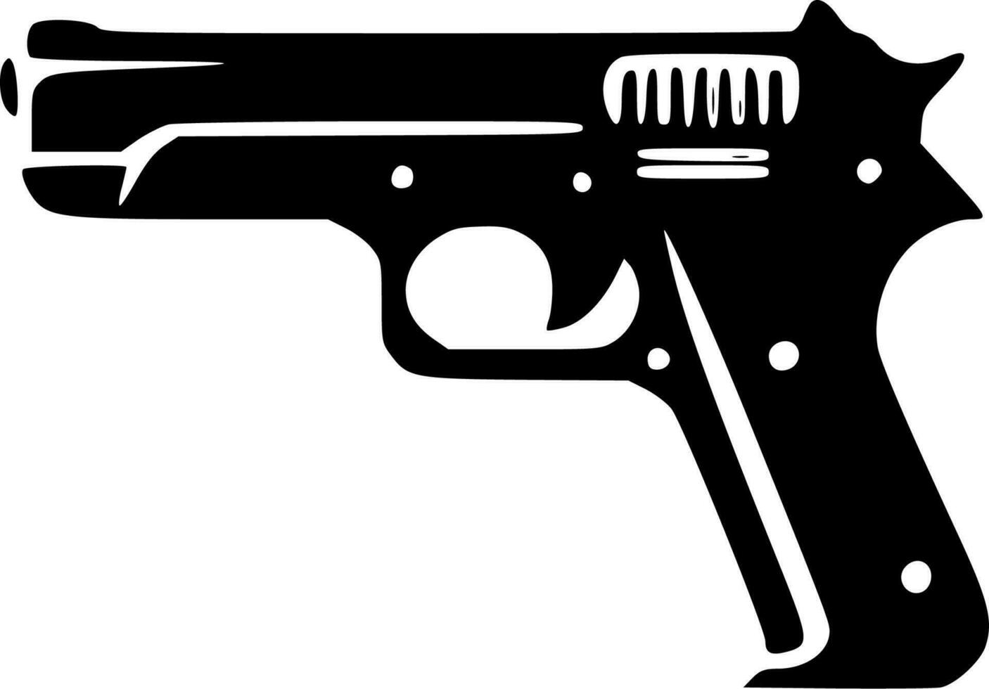Gun - High Quality Vector Logo - Vector illustration ideal for T-shirt graphic