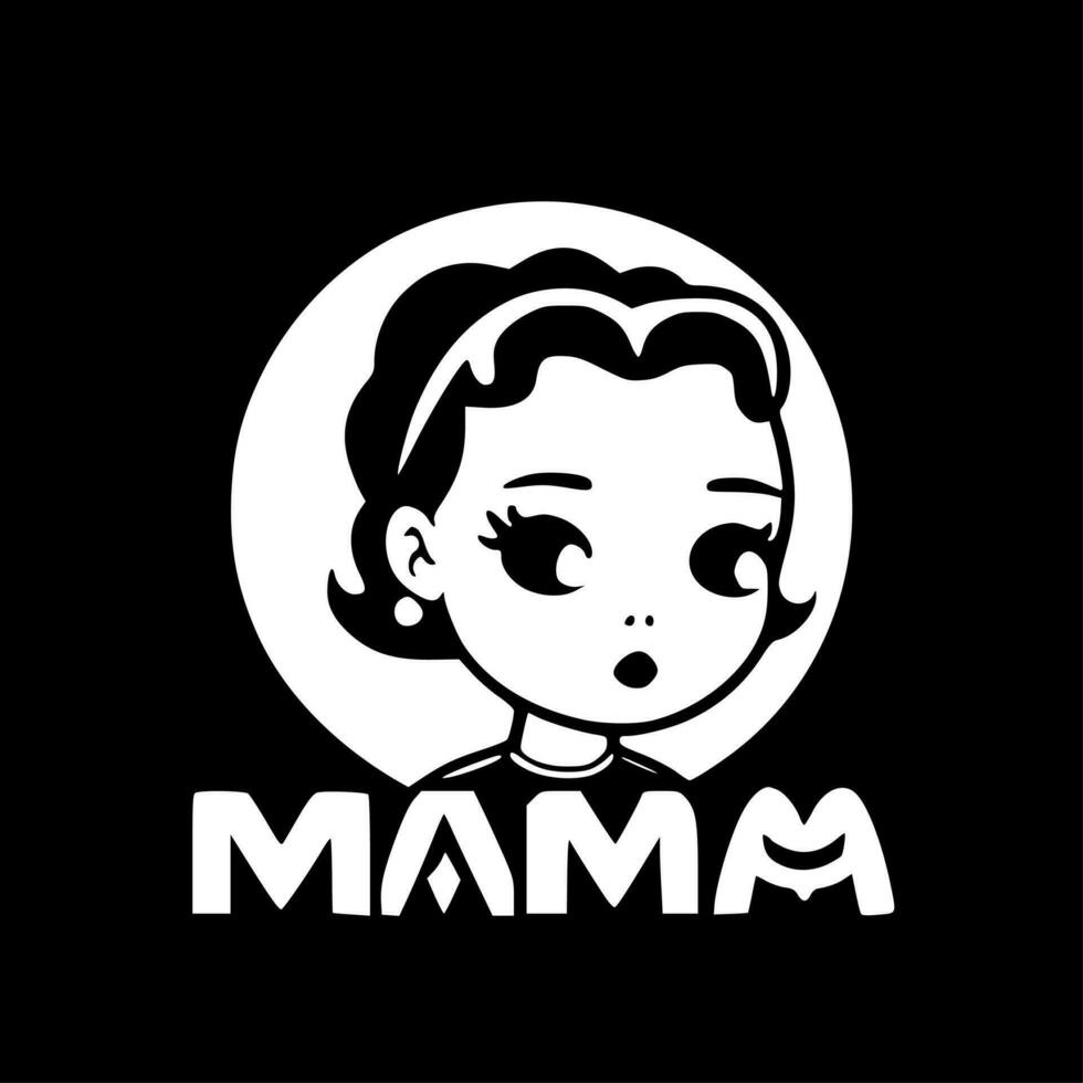 mamá mini - alto calidad vector logo - vector ilustración ideal para camiseta gráfico