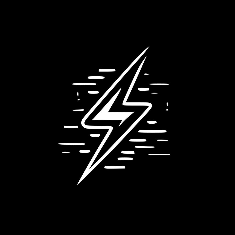 Lightning - Minimalist and Flat Logo - Vector illustration