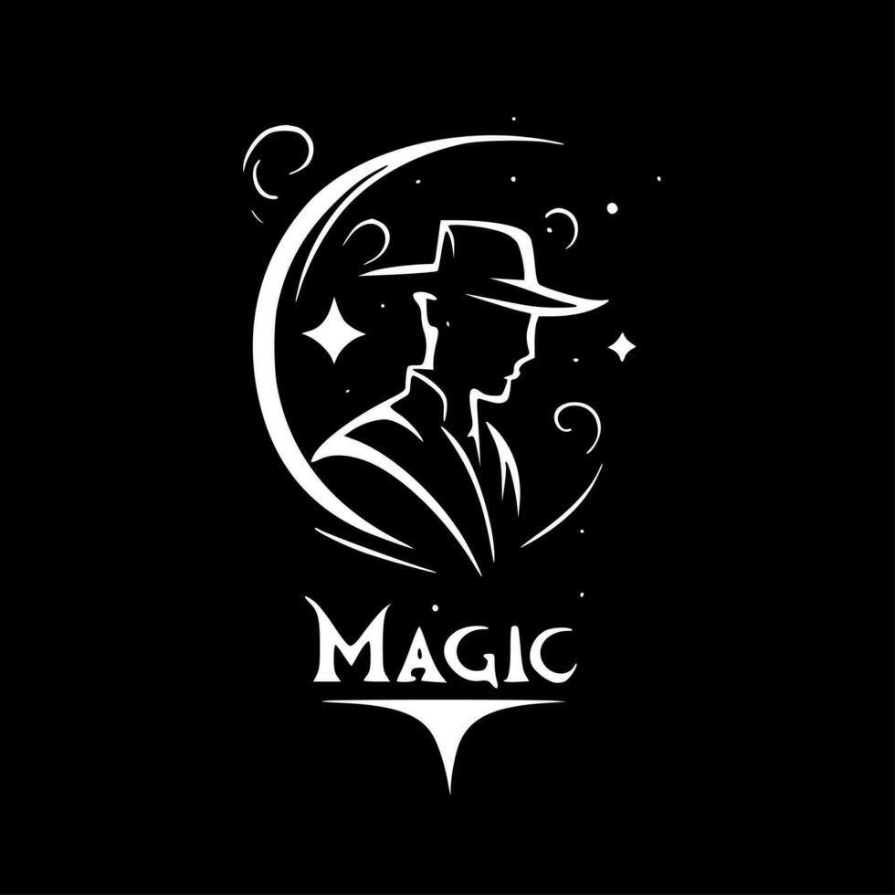 Magic - Minimalist and Flat Logo - Vector illustration