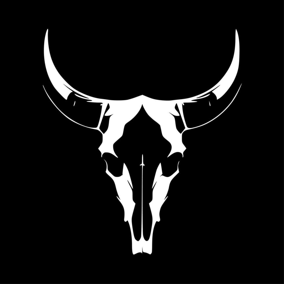 vaca cráneo, minimalista y sencillo silueta - vector ilustración