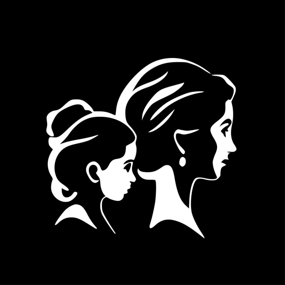 Mothers - Minimalist and Flat Logo - Vector illustration