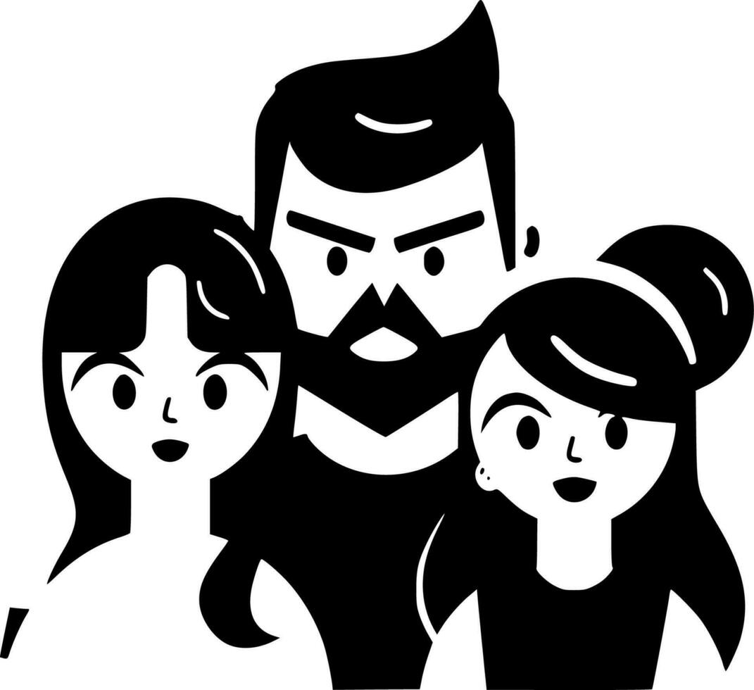 personas - minimalista y plano logo - vector ilustración