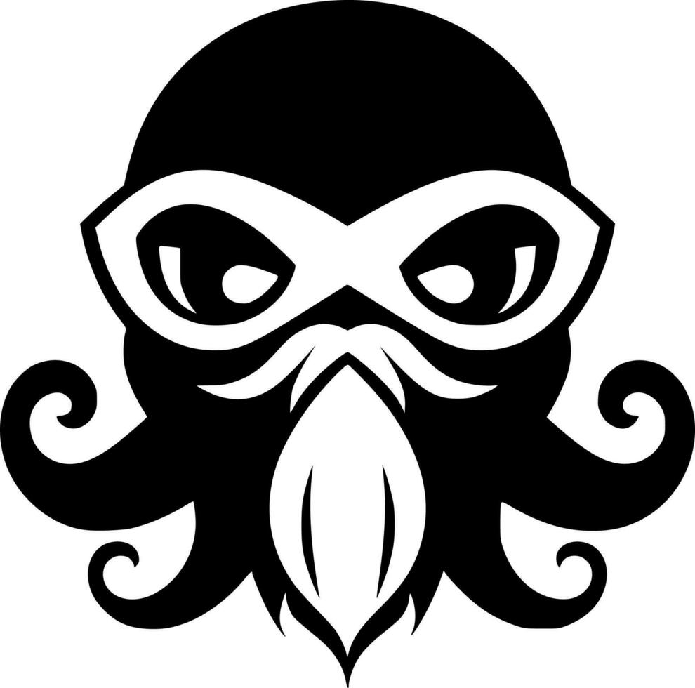 Squall, Black and White Vector illustration