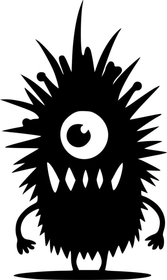 Monster - Minimalist and Flat Logo - Vector illustration