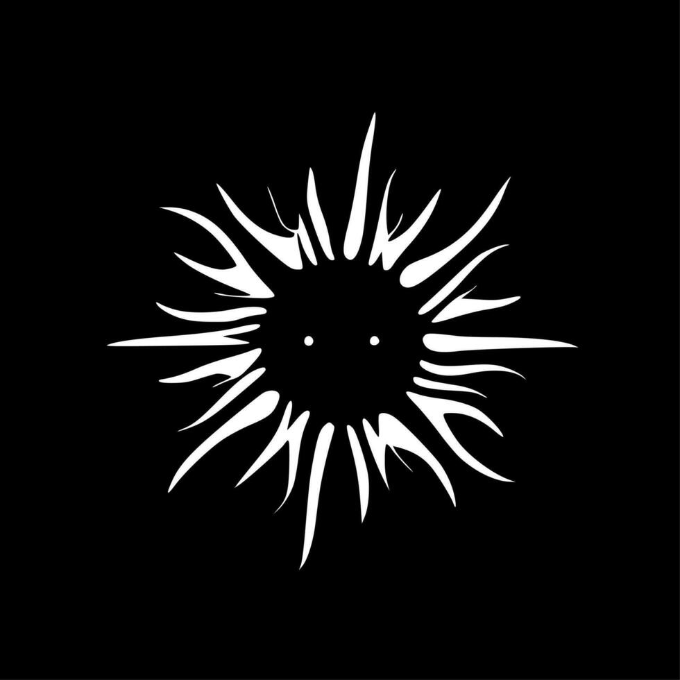 Sun, Minimalist and Simple Silhouette - Vector illustration