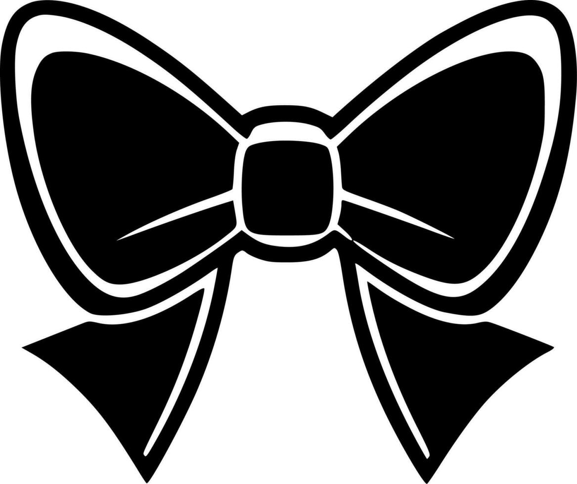 Bow - Minimalist and Flat Logo - Vector illustration