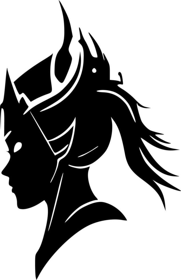 Fantasy, Minimalist and Simple Silhouette - Vector illustration