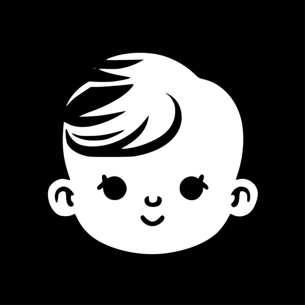 Baby Boy - Minimalist and Flat Logo - Vector illustration