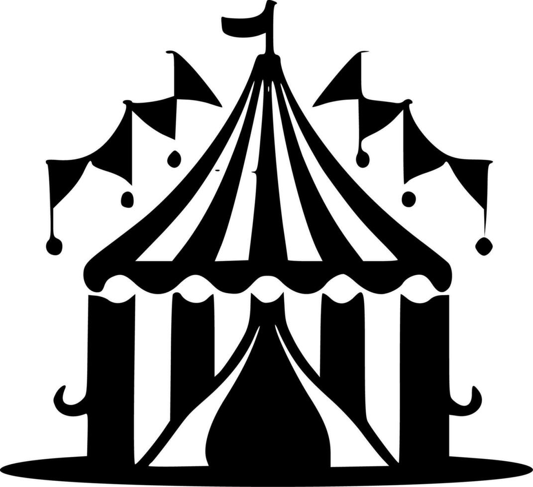 circo - minimalista y plano logo - vector ilustración