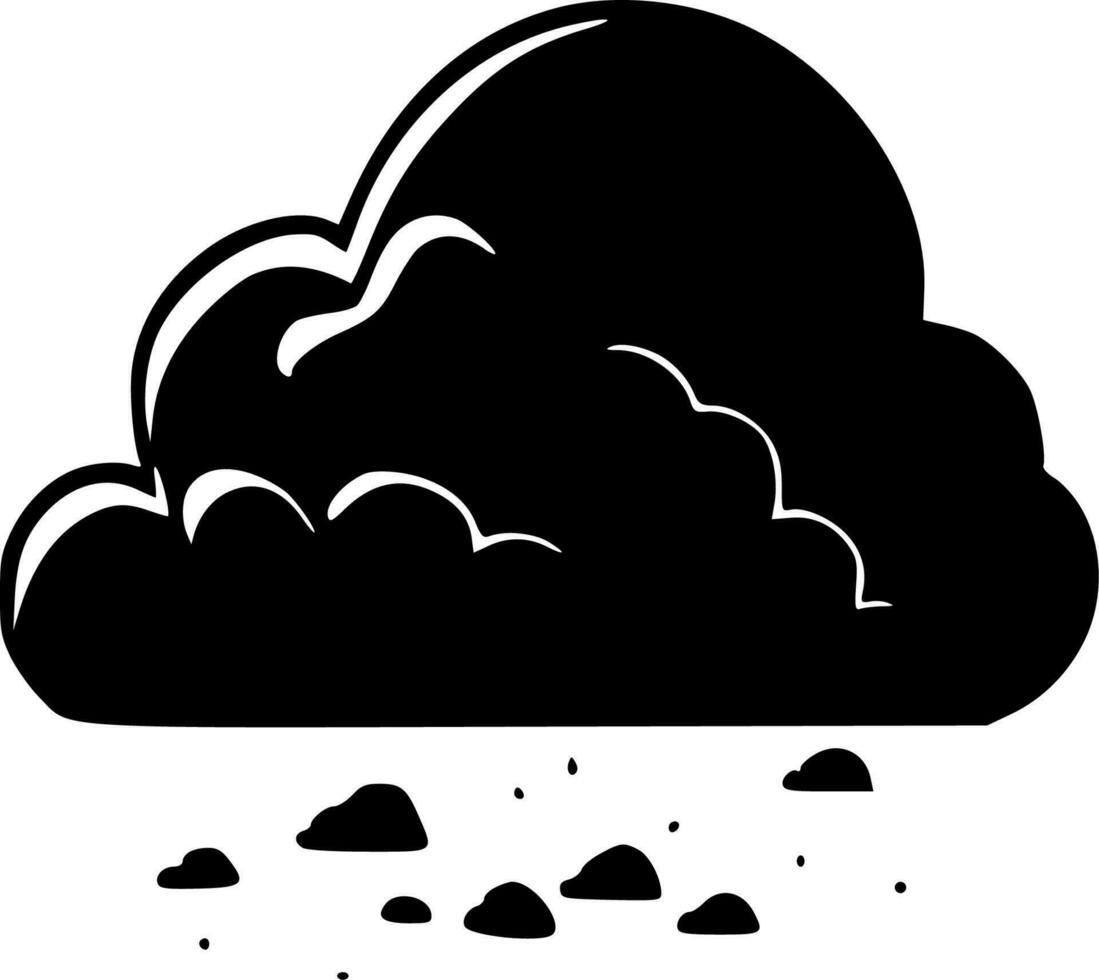 nubes, minimalista y sencillo silueta - vector ilustración