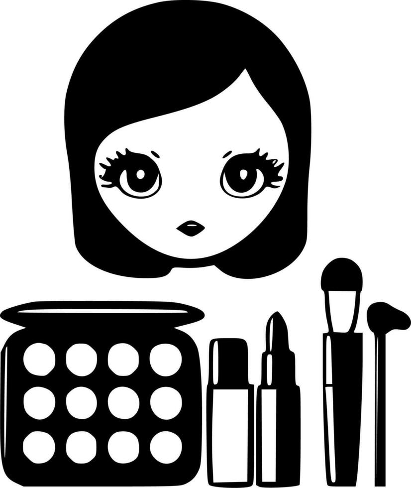 Makeup - High Quality Vector Logo - Vector illustration ideal for T-shirt graphic