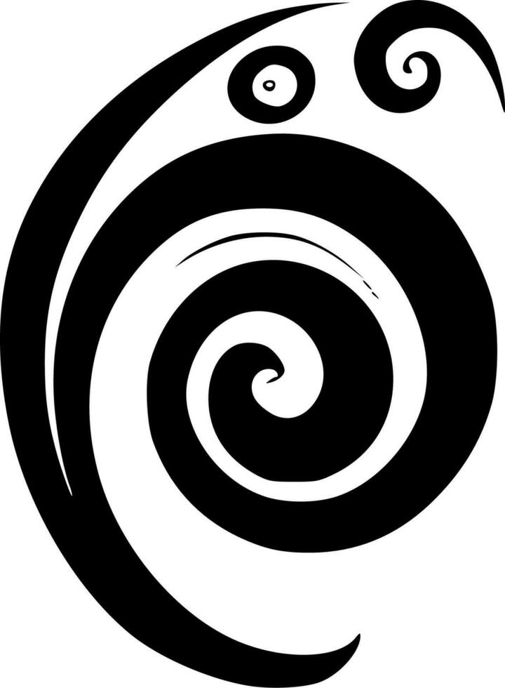 Swirls - Minimalist and Flat Logo - Vector illustration