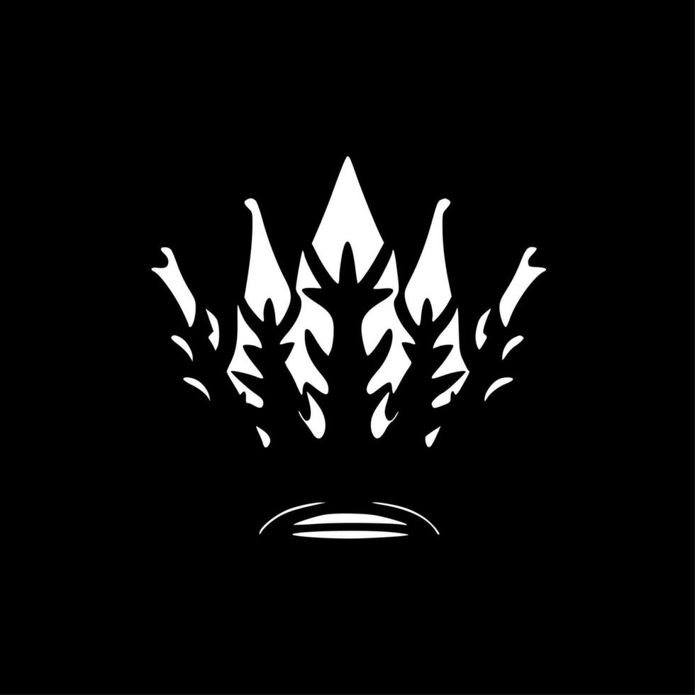 corona - minimalista y plano logo - vector ilustración