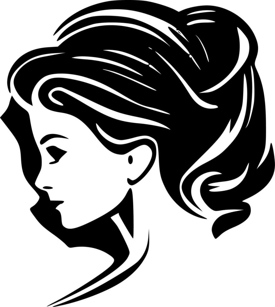 Women, Black and White Vector illustration