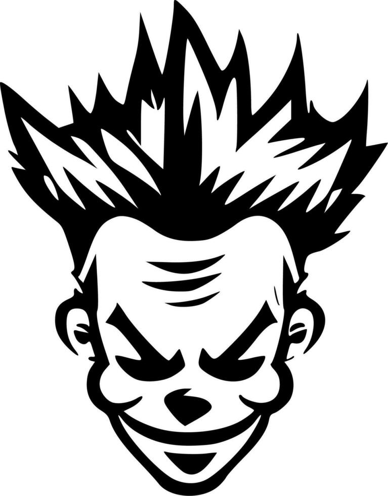Clown - Minimalist and Flat Logo - Vector illustration