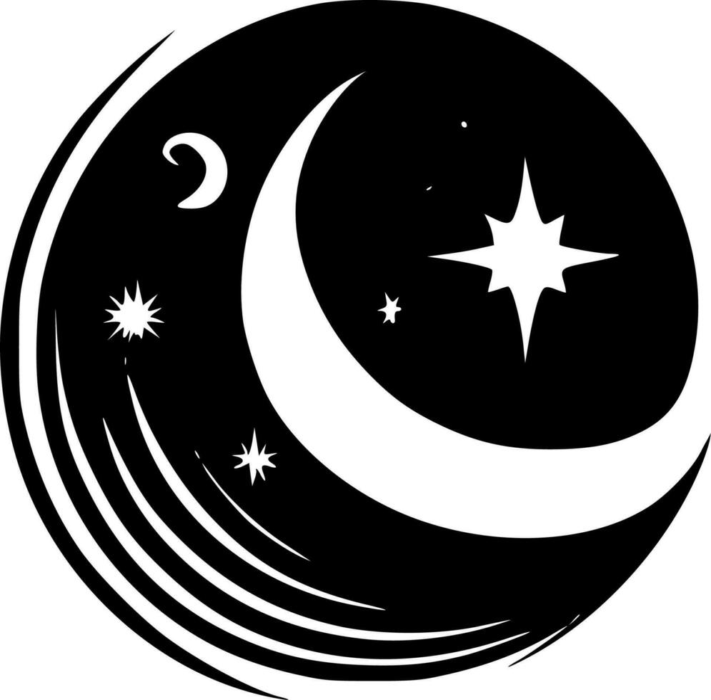 Celestial - Minimalist and Flat Logo - Vector illustration