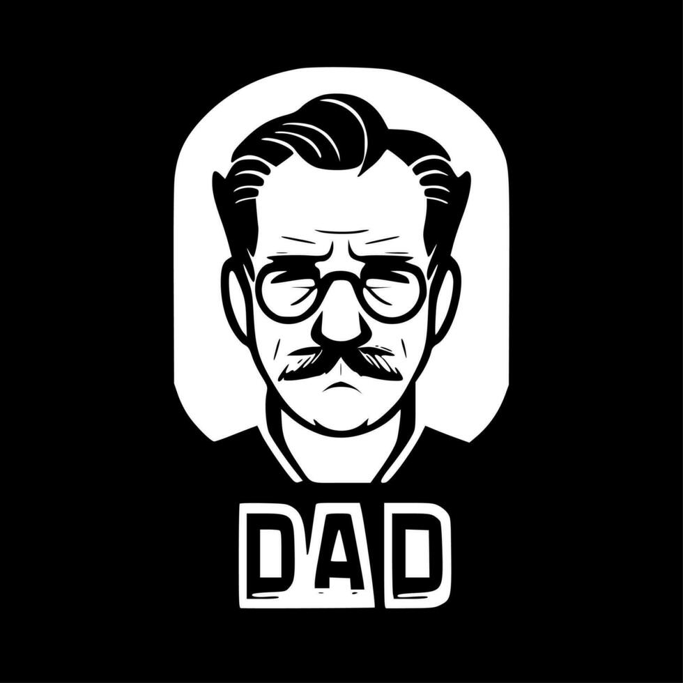 Dad - Minimalist and Flat Logo - Vector illustration