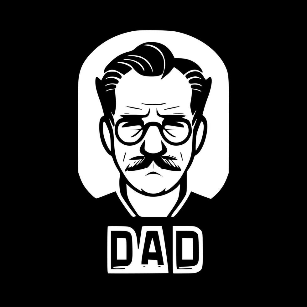 Dad - Minimalist and Flat Logo - Vector illustration