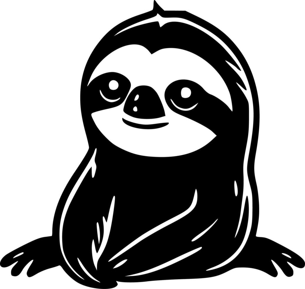 Sloth - Minimalist and Flat Logo - Vector illustration