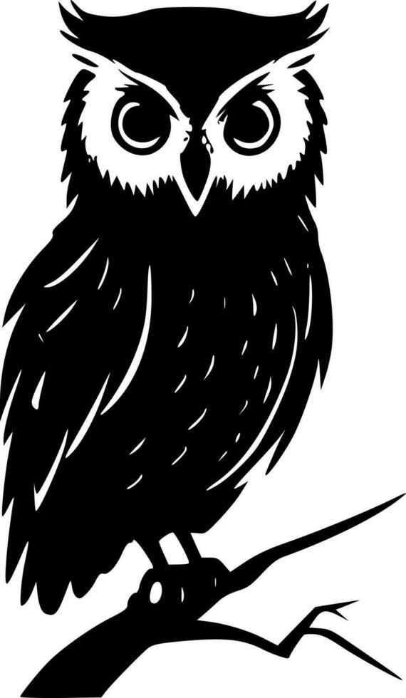 Owl - Minimalist and Flat Logo - Vector illustration