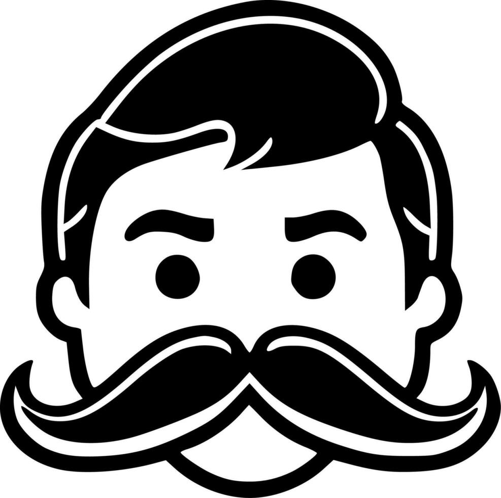 Bigote - alto calidad vector logo - vector ilustración ideal para camiseta gráfico