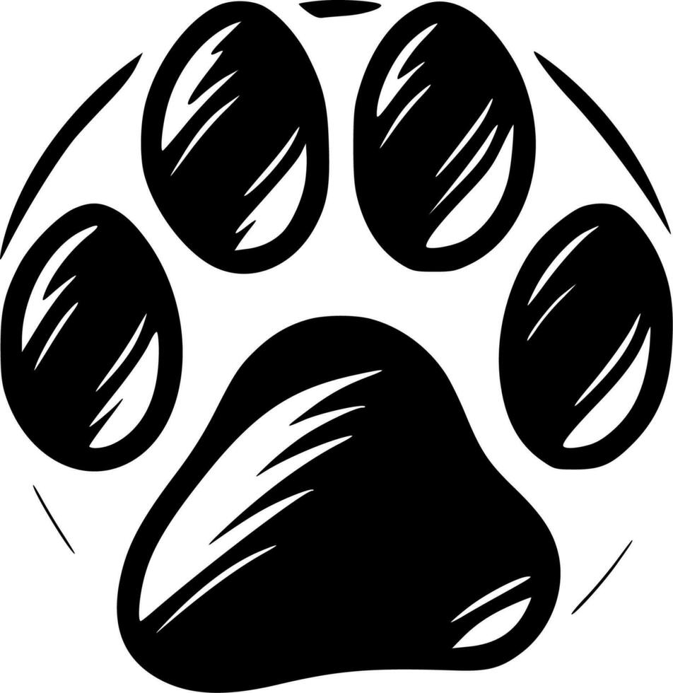 Paw - High Quality Vector Logo - Vector illustration ideal for T-shirt graphic