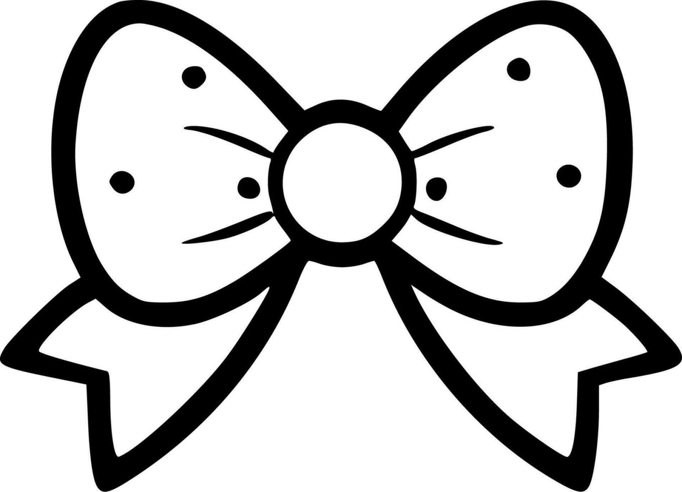 Bow - Minimalist and Flat Logo - Vector illustration