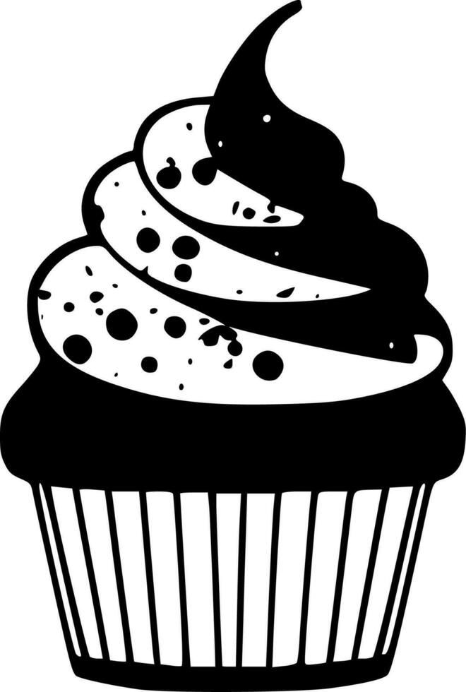 Cupcake - High Quality Vector Logo - Vector illustration ideal for T-shirt graphic