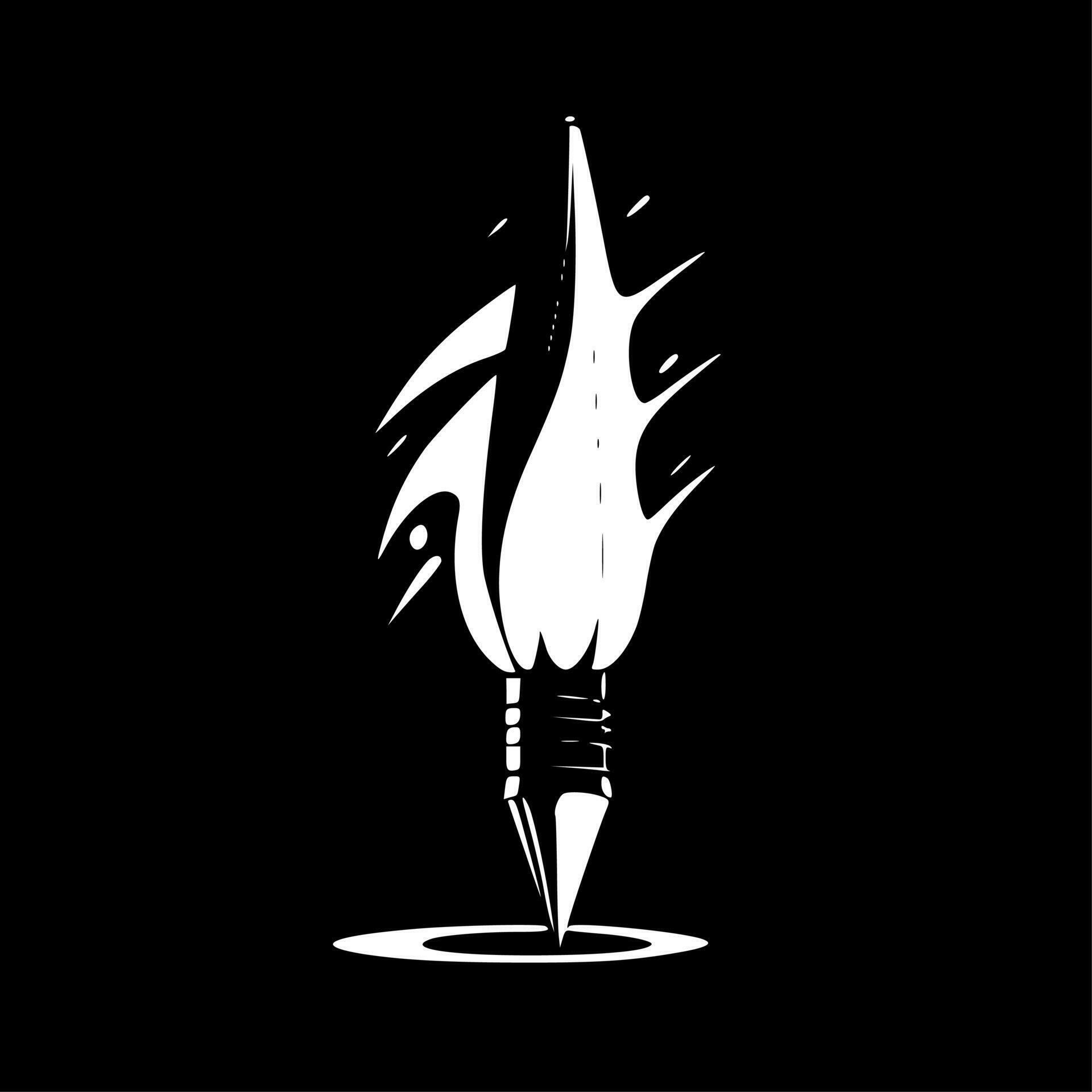 Pen, Black and White Vector illustration 24164337 Vector Art at Vecteezy