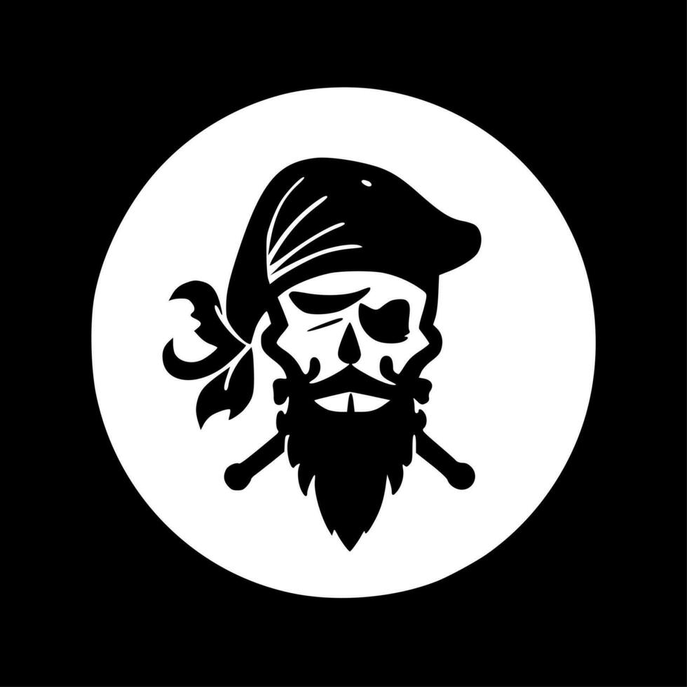 pirata, minimalista y sencillo silueta - vector ilustración