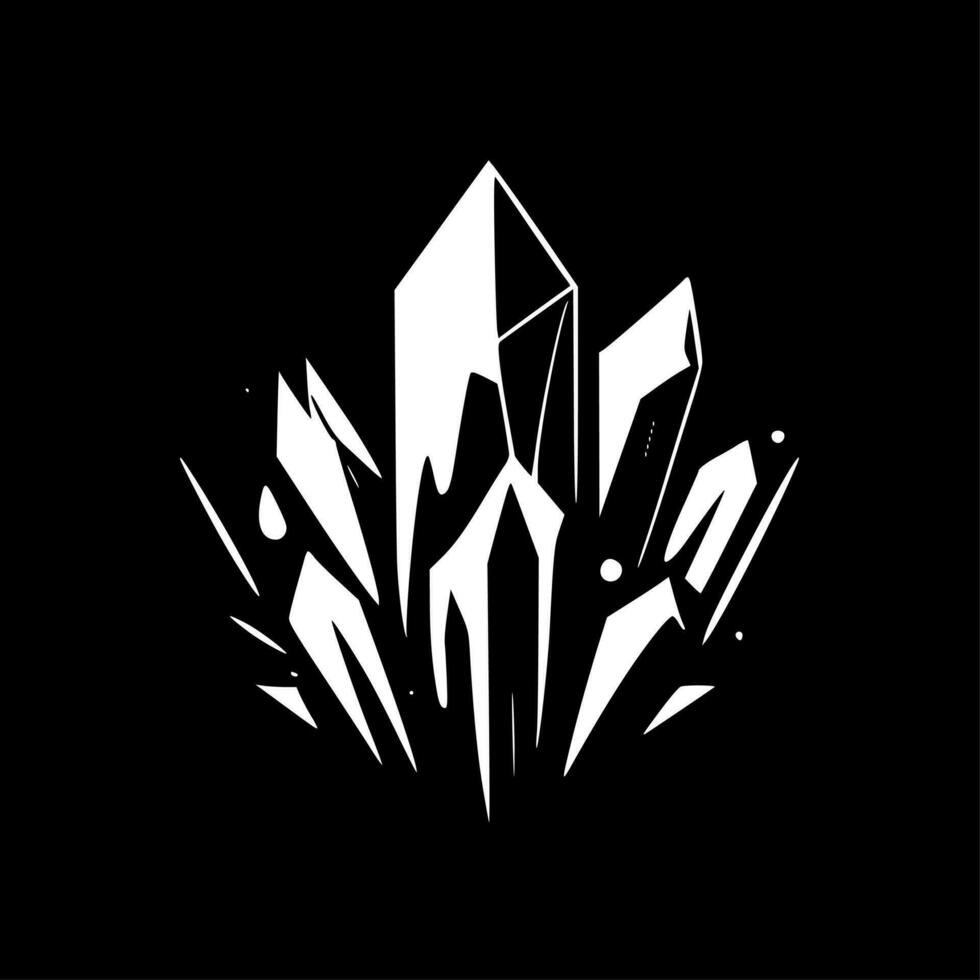 Crystals, Minimalist and Simple Silhouette - Vector illustration
